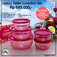 TUPPERWARE LUXURY TABLE COLLECTION SET 5 PCS - MANGKOK SERBAGUNA - MANGKOK CANTIK CRYTAL