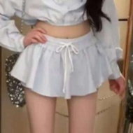 VKSOD | ชุด OOTD สำหรับสาวแซ่บ เสื้อโปโลสีฟ้าและกระโปรงสั้น