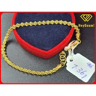 Emas ORI 916/Gold 916 - Gelang Tangan Jagung Emas (7.36g)