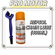 REPSOL CHAIN LUBE MINYAK RANTAI 400ML AJI RACING DID SSS RK RKM