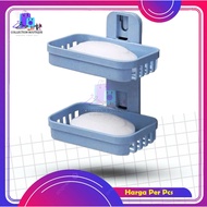 2-Tier Soap Holder Toilet Rack 2-Tier Bathroom Soap Box