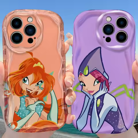 W-Winxs C-Clubs Princess Mononoke Bloom Tecna Case for iPhone 17 16 E 15 14 13 12 Mini 11 Pro Max 8 