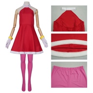 Sonic The Hedgehog Amy Rose Costume Cosplay Party Role Play Amine Halloween