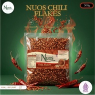 NUOS Pure Chili Flakes 500g / Chili Flakes / Chili Bits / Coarse Red Pepper Flakes