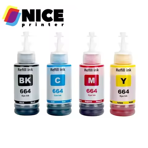T664 664 Refill Dye Ink for Epson Eco Tank L210 L220 L360 L380 L355 L365 L310 L130 L110 L350 L1300 L