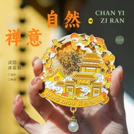 Hangzhou Lingyin Jintianchi Jinqiu Glitter Turntable Metal Magnetic Refrigerator Magnet Mascot Accom