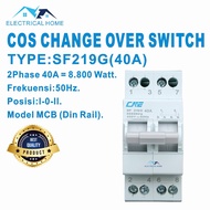 COS Change Over Switch Ohm Saklar Model MCB Din Rail 2Phase 40A CNE