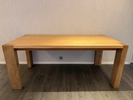 實心柚木木枱 餐枱 木桌180cm x 90cm x 76cm Solid Teakwood Dining Table - Modern Design