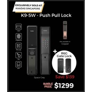 Kaadas K9-5W Digital Door Lock (Wifi-Enabled) + Gate Lock Bundle (Authorised Reseller)