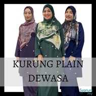 ✴️ BAJU  KURUNG DEWASA✴️Baju Kurung Pahang Kembang Plain Dewasa | [HIJABS BY HANAMI] X Aisy Asyraff
