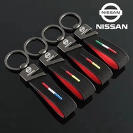 Suede Car Key Chain Keyring Pendant Gift Accessories for Nissan 370Z Qashqai Teana Elgrand Juke Kick