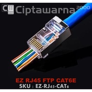 Barrel barrel EZ connector rj45 cat5e cat6e STP FTP anti fail 1 Pcs cat5 cat6 LAN - CAT5E CW2K