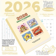 YIMUXINXUAN | Daily Weekly Planner Notebook 16K Large Size