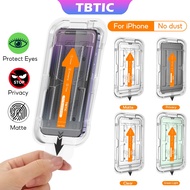TBTIC HD Matte Privacy Tempered Glass For iPhone 17/16E/16/15/14/13/12/11 Pro Max/Plus/XR/X/Xs