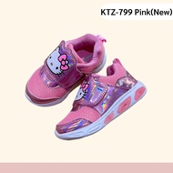 #6 รองเท้าผ้าใบคิดตี้ ของแท้ ถูกลิขสิทธิ์ มีไฟ รองเท้าผ้าใบ Sanrio Hello Kitty ร้องเท้าพละ ตีนตุ๊กแก