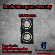 Bordir Atribut Satpam Terbaru Monogram baru dan monogram Lama Bordir Security Satpam Terbaru Bordir 