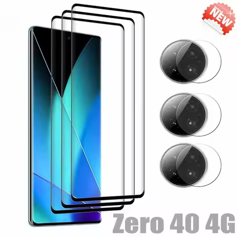 9D Curved Glass For Infinix Zero 40 Screen Protector X6860 Anti-Scratch Zero 40 Soft Fiber Camera fi