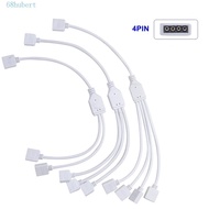 HUBERT 4Pin RGB Splitter White LED Strip Accessory LED Strip Adapter LED Strip Connector for 5050 35