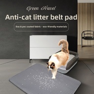 Premium Cat Litter Mat - 3D Honeycomb with Paw Massage, Anti-Slip Double-Layer