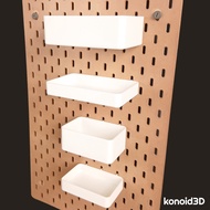 SKADIS Pegboard Shelf - for Pegboard Organizer Accessories