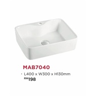 {FREE SHIPPING} Mocha Italy - Counter Top Metallic Ceramic Basin (Toilet Sink) (MAB7040) Wall Hung B