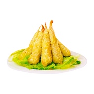 【樂活e棧】素食年菜 酥脆黃金炸蝦400gx2袋-奶素(合菜 拜拜 中元 清明 蔬食)(D+7出貨)