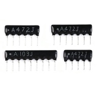 10pcs Resistor Network A05 A06 A07 A08 A09-101J 102K 103G 10K 100K 1K 4K7 470R 330R 220R 100R Ohm DI