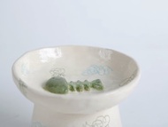 /骨頭魚/ 手捏陶瓷慢食碗