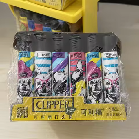 Clipper Original Grinding Wheel Flint Ignition Lighter Open Flame Torch Gas Lighters Use Collection 