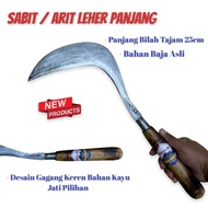 Arit Sabit Rumput Baja Putih Asli Tajam - Arit Desain Mewah Potong Dedaunan Pakan Ternak Aret Madura