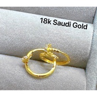 Legit 18K saudi gold pawnable, Pair earrings