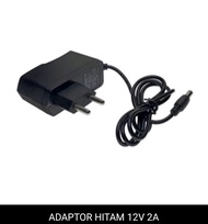 ADAPTOR HITAM DC 12 VOLT 2A 3A TRAFO POWER SUPPLY PENGHUBUNG ARUS DC 12V KE AC220V {AKI KE LISTRIK}