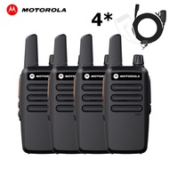 【2 PCS】Motorola T62(1-10km) วิทยุสื่อสาร กำลังไฟ10W 5800mAh Mini UHF 400-520Mhz Two Way Radio กันน้ำ