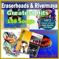 ◬ ☎ ☇◑ Eraserheads and Rivermaya Greatest Hits 108 Tracks 192kbps Mp3 music CD