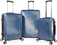 Kane 3pc Hardside Spinner Luggage Set, Metallic Blue, Metallic Blue, Kane 3pc Hardside Spinner Lugga