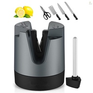 Knife Sharpeners Tungsten Steel Handheld Pocket Knife Sharpening Tool with Suction Cup Polish Rod fo