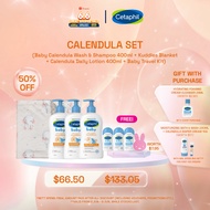 [6.6] Cetaphil Baby Calendula Wash and Shampoo and Cetaphil Baby Daily Lotion 400ML+ FREE Cetaphil Baby Travel Kit