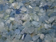 ARM06 50 gram BAHAN Aquamarine Biru laut Ukuran kerikil NATURAL ROUGH mini Chip Tumbler Blue Madagascar Beryl Healing crystal kristal