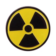 Hot Selling Classic Radiation Symbol Button Badge Jacket Backpack Accessories