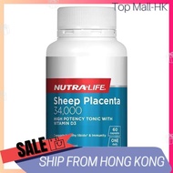 NutraLife Sheep Placenta NZ High Strength 34000mg With Vitamin D3 (60 caps)