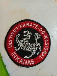 logo bordir inkanas perguruan karate standar