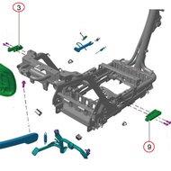 100% ORIGINAL YADEA E8S PRO FOOTREST // 50712-D0E8-0000/50722-D0E8-0000 100% ORIGINAL YADEA E8S PRO