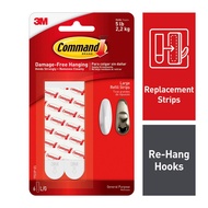 3M Command Large Refill Strips 17023P  (Holds Up To 2.2kg) Wall Adhesive