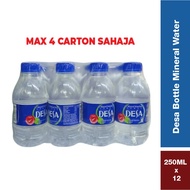 Desa Bottle Mini Mineral Water / Air Mineral Mini Desa (250ml x 12)