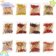 FANSIN Cocktail Fork, Disposable Wooden Bamboo Pick, Picnic Party Supplies Cocktail Pick Food Cupcak