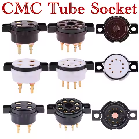 CMC 4Pin 8Pin 9Pin Tube Socket For Audio Amplifier HIFI 2A3 300B 6SN7 KT88 EL34 12AU7 12AX7 6922 E88