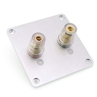 Square Copper Binding Post 2-Bit Audio Speaker Terminal Loudspeaker Box Wiring Terminal Board 80* 80