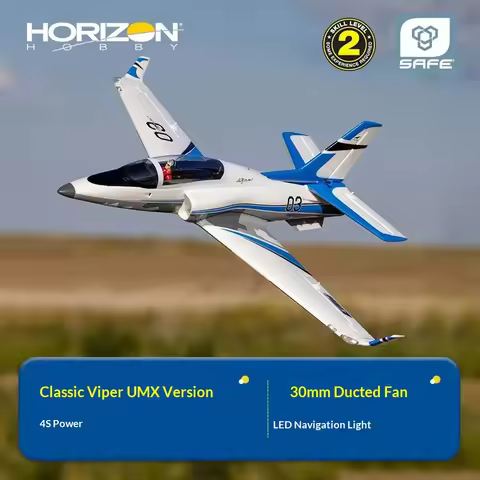 Horizon Hobby Umx Viper Rc Jet Airplane 30mm Edf 4s Power Led Navigation Lights Safe Tech Skill Leve