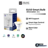 Yeelight Gu10 Smart Bulbs W1 (Dimmable) 2700k warm white Work with Hey Google, Siri Shortcut, Alexa,
