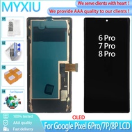 OLED For Google Pixel 6 Pro 8 7Pro LCD Display Touch Panel Screen With Frame Digitizer Replacement F